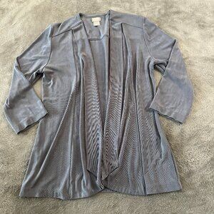 Chico's Travelers Cardigan Women's size 0 US Small 4/6 Gray
